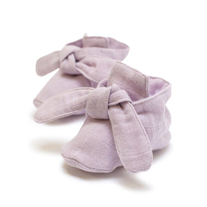 Pink Lilac Pigment Knotted Bootie