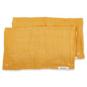 Pigment Lovie Burp Cloth Golden Mustard