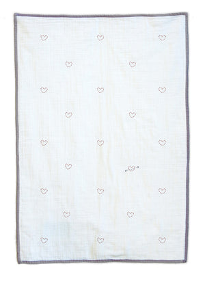 Lovestruck Organic Baby Quilt Blanket
