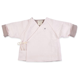 Kimono Flannel Jacket - Blush Pink