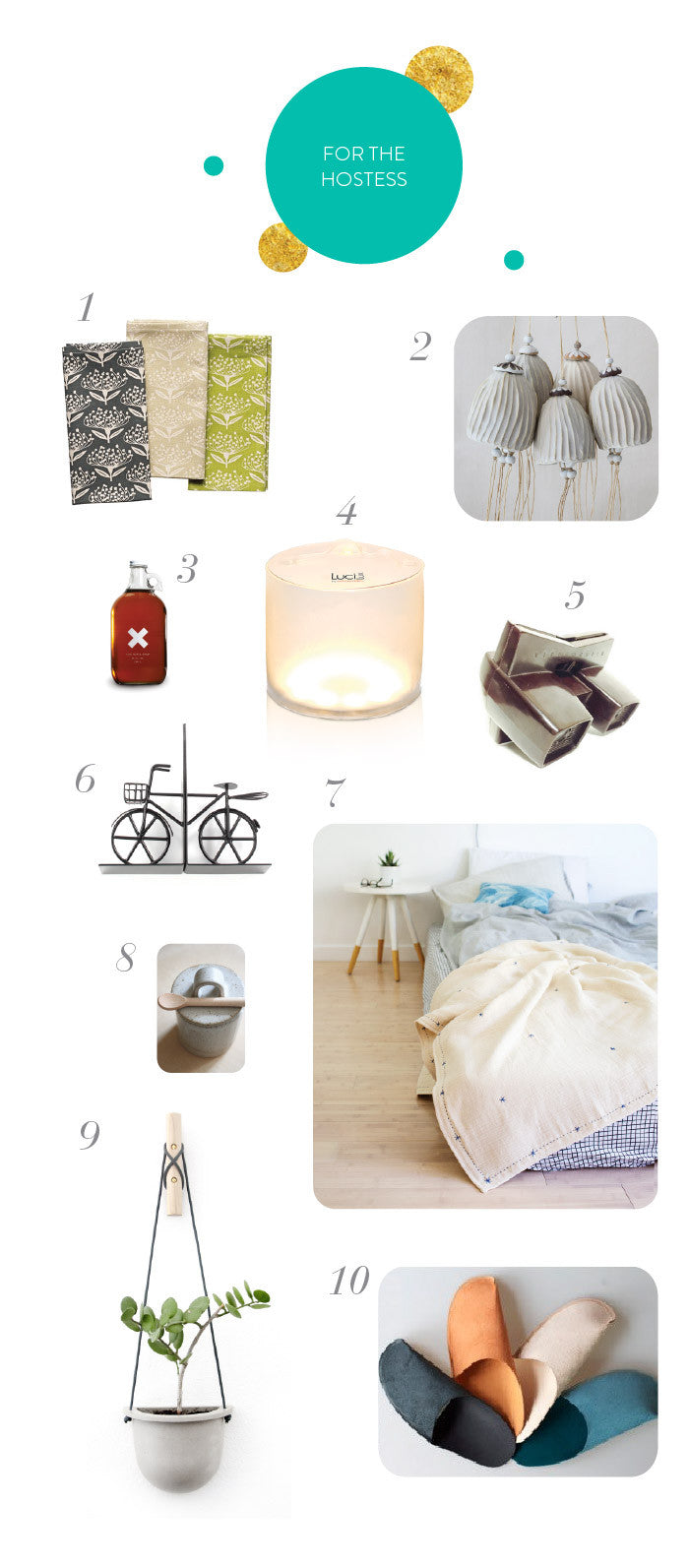 Top 10 Consciously Made Gifts : Part 2 for the Hostess & Your Beau