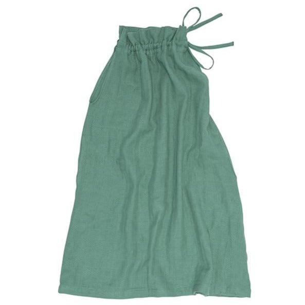 Ruffle Neck Sundress - Silver Sage