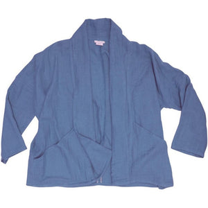 Women's Organic Cotton Gauze Kimono Jacket - Stonewash Blue