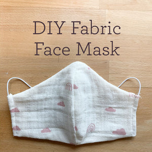 FREE DIY Fabric Face Mask with Pocket Download Pattern for Adults and Children