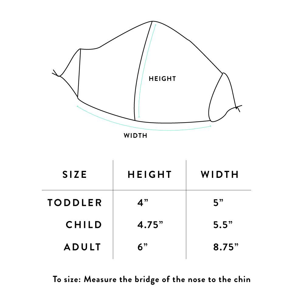 The #SpreadLove Fabric Face Mask - ADULT Ikat Collection