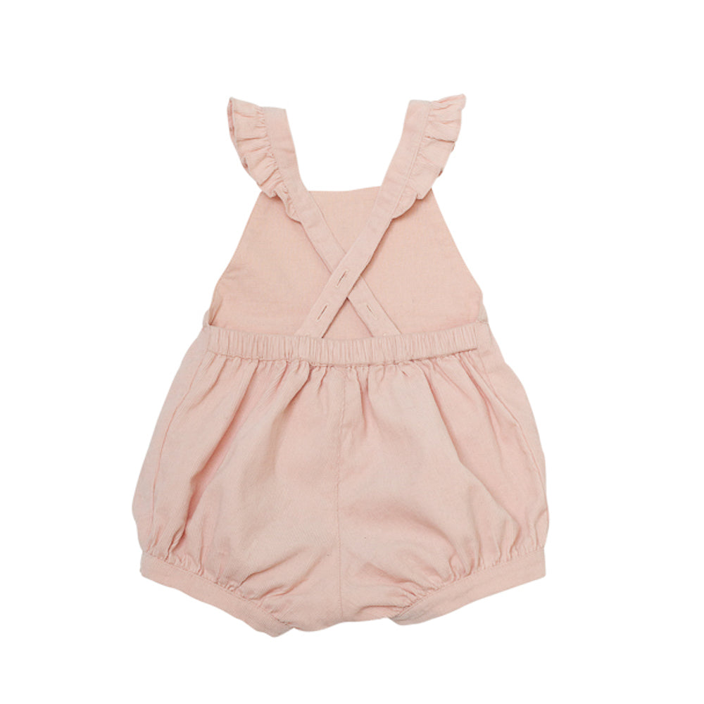 Baby Bubble Romper | Pink Meringue Corduroy