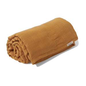 Mille Feuille Throw Blanket - Golden Mustard