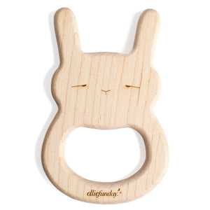 All-Natural Maple Wood Bunny Teether