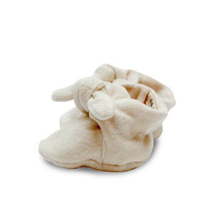 Snow Flannel Knotted Bootie