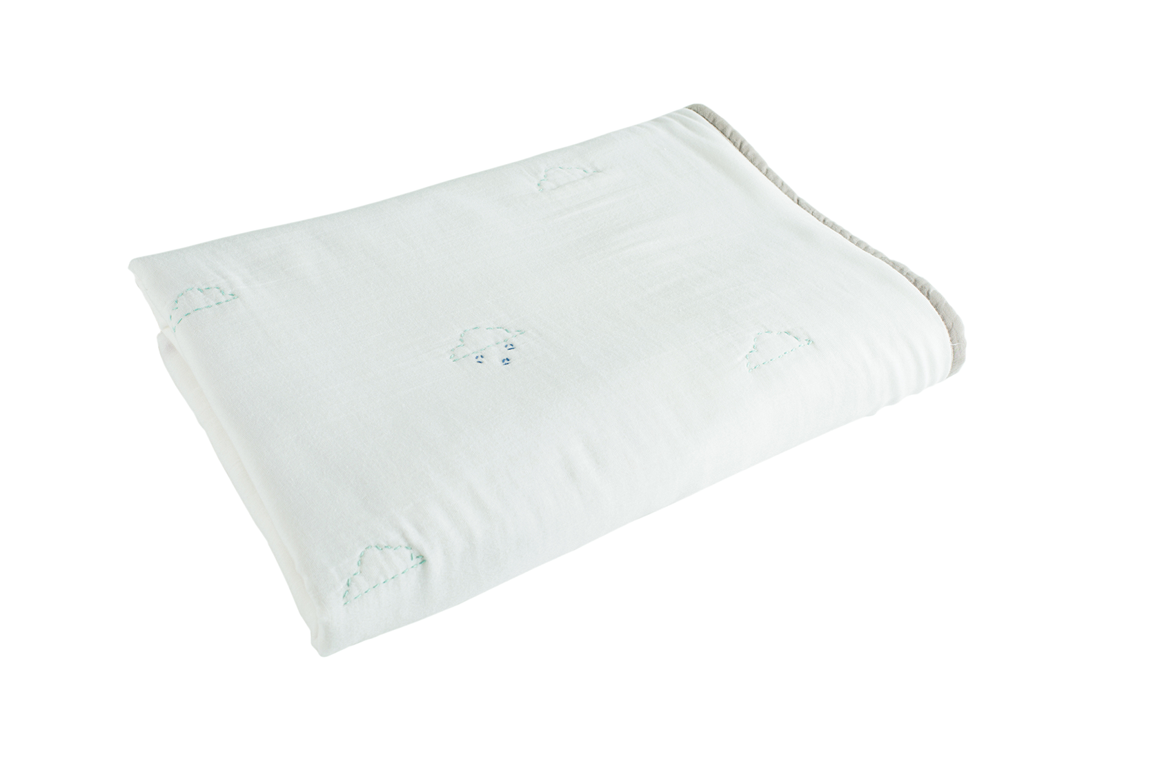 Rain Clouds Organic Baby Quilt Blanket