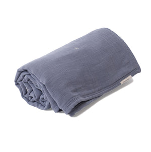 Mille Feuille Throw Blanket - Stonewash Blue