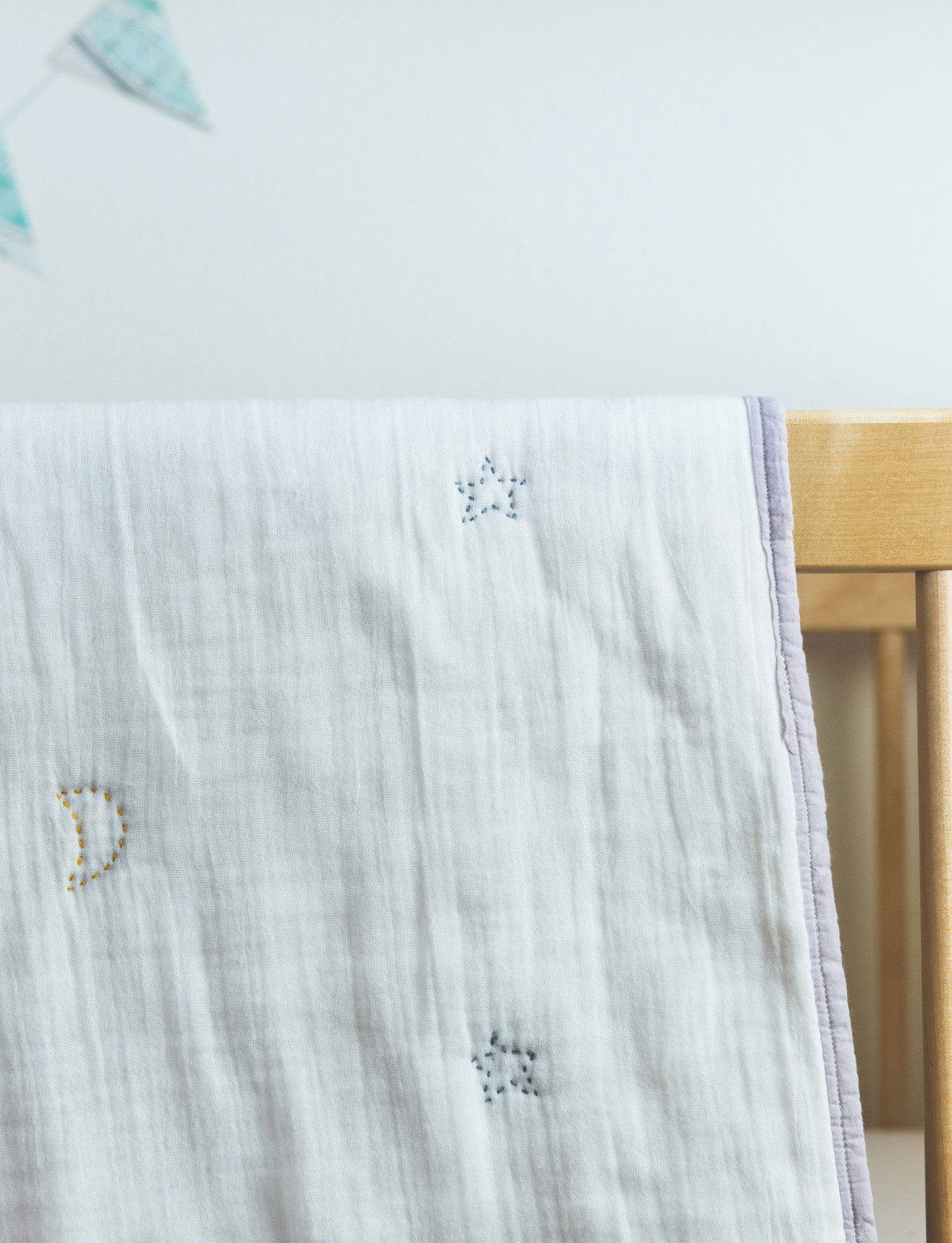 Starry Skies Organic Baby Quilt Blanket