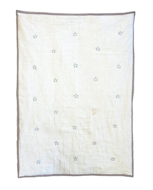 Starry Skies Organic Baby Quilt Blanket