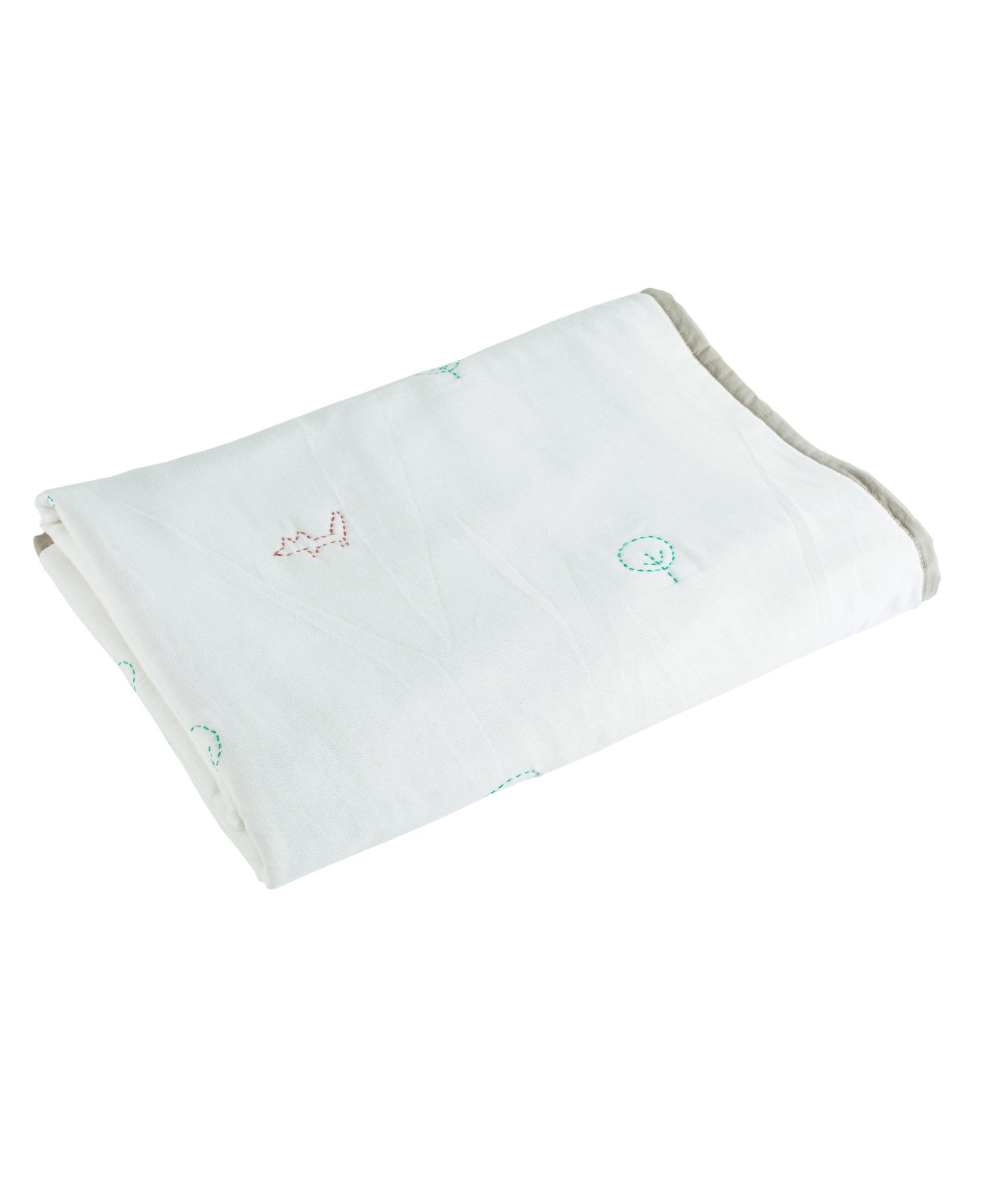 Forest & Fox Organic Quilt Blanket