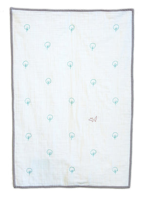 Forest & Fox Organic Quilt Blanket