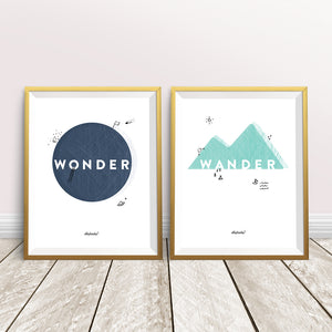 Wonder + Wander Poster Set