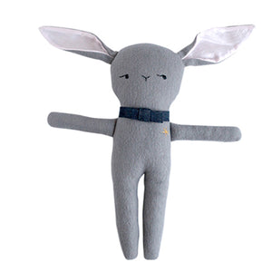 Monsieur Lapin Gray - Handmade Stuffed Bunny