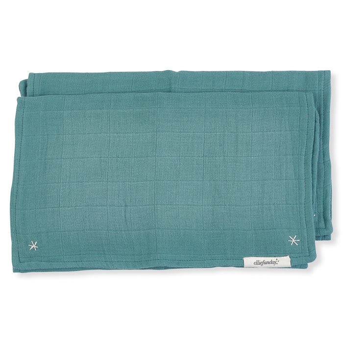 Pigment Lovie Burp Cloth Silver Sage