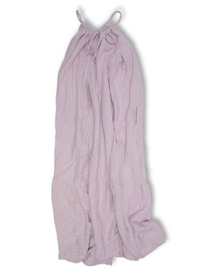 Women's Organic Cotton Maxi Sundress - Pink Lilac