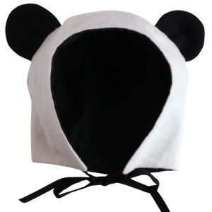 Organic Flannel Panda Hat
