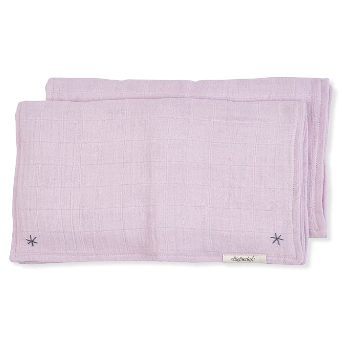 Pigment Lovie Burp Cloth Pink Lilac