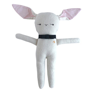 Monsieur Lapin White - Handmade Stuffed Bunny