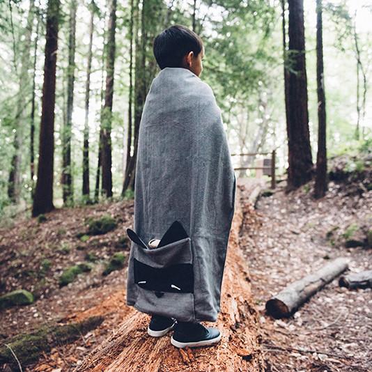 Lewis the Raccoon Nomad Travel Blanket