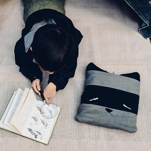 Lewis the Raccoon Nomad Travel Blanket