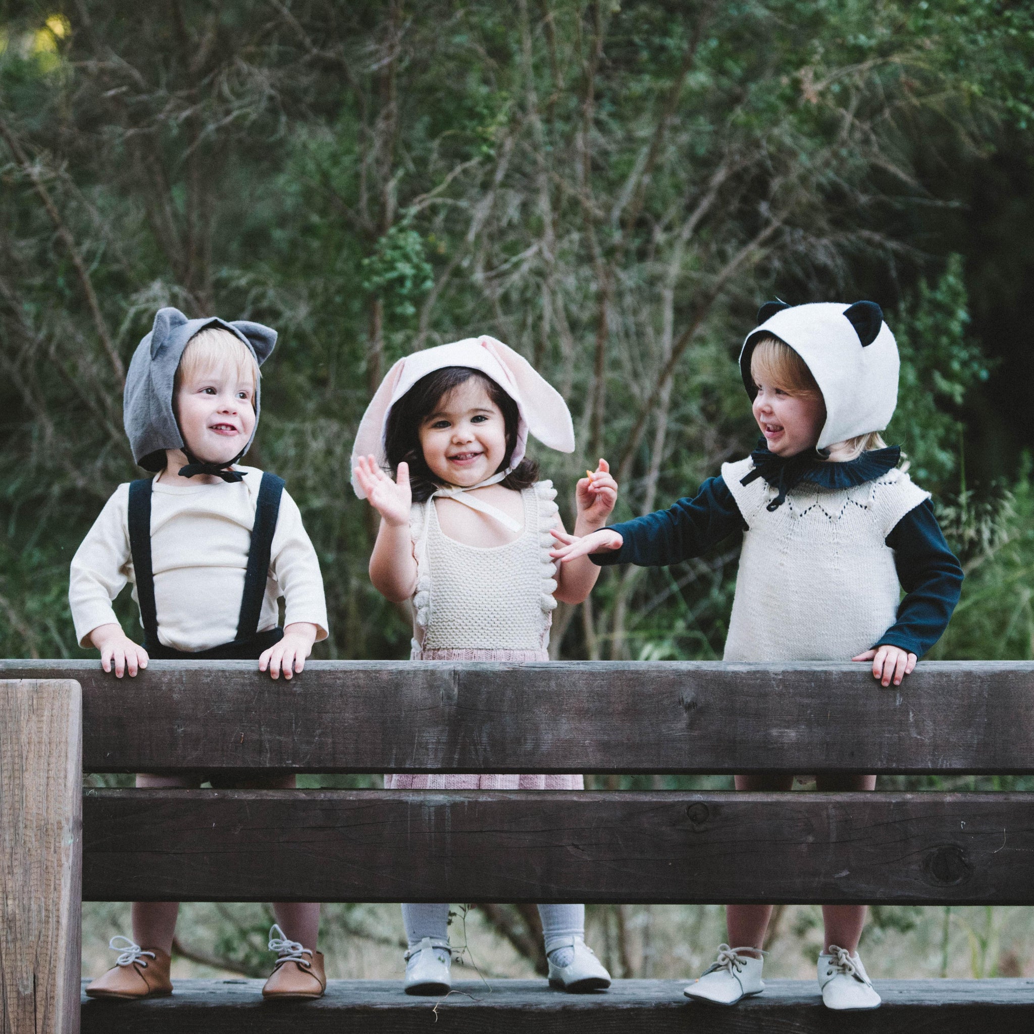 Organic Flannel Panda Hat